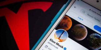 Phone screen showing Twitter profile with spacescapes.