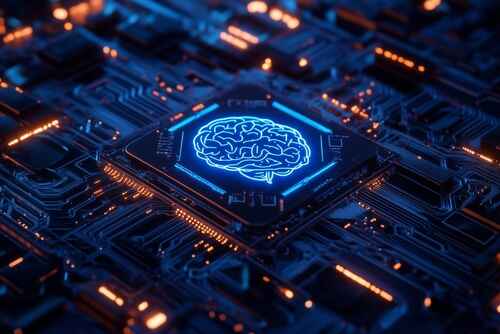 ai_2500500473 featured image Glowing brain image on a microchip circuit board