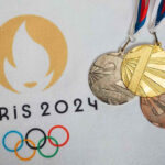 Paris 2024 Olympic medals: gold, silver, and bronze.