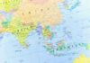 A detailed political map of Asia showing various countries and regions