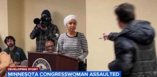 Man arrested after spraying unknown substance on Rep. Ilhan