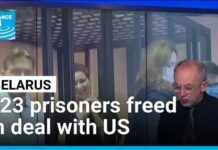 Belarus frees 123 prisoners in exchange for lifting of US