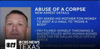 Madman Hurls Bones Over FBI Fence