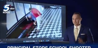 Hero Principal SHOT - Wrestles Gunman To The Ground