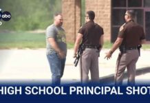 Hero School Principal Takes Bullet - Stops School Shooter