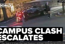 University president accused of hitting students with his car
