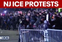 Anti-ICE protests continue outside Newark's Delaney Hall