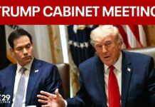 Trump holds cabinet meeting at Camp David