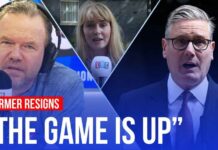 James O'Brien reacts as Keir Starmer resigns
