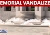 WWII Memorial fountain overflows with bubbles, vandalized with paint