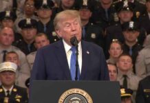 Trump Steps Off Stage To Comfort Grieving Parents Trump embraces mother whose son was shot and killed, spotlights law enforcement at rally