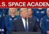 President Donald Trump announces U.S. Space Academy