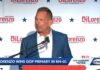 Anthony DiLorenzo gives his victory speech after winning the Republican primary for Congressional...