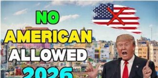 10 countries Where Americans are Not Allowed 2026