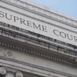 Supreme Court building facade with classical columns
