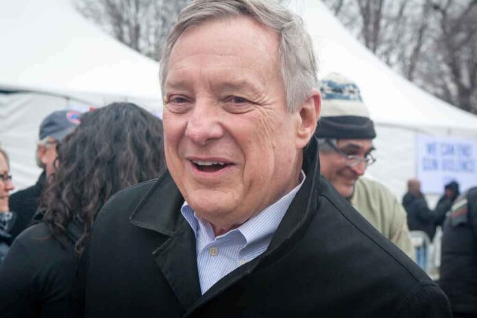 older man smiling at an outdoor event
