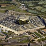 Pentagon building seen from above