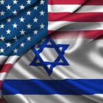 United States and Israel flags overlapping with visible folds