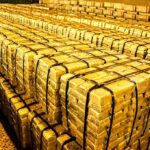 BUSTED: CIA Agents $40M Gold Stash Discovered! Stacks of gold bars strapped together in a vault