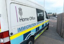 Hamas Mastermind NATUTRALIZED – Outrage! Immigration enforcement van parked on a street