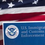 Supreme Court Delivers Shocking Ruling on Deportations to Third-Party Countries U.S. ICE document against American flag