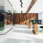 Talarico CONFIRMS Inappropriate Relationship With Staffer! Modern open-plan office with wood accents and glass meeting room