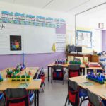 30 Students DEAD: Roof Crashes Mid-Class Elementary classroom with arranged desks and colorful supplies