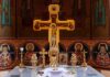 Christian Converts Face Life in Prison After FLEEING Islam Orthodox church altar with large gilded cross and icons