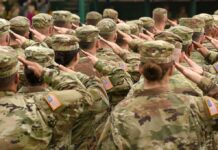 Trump Kills Execution Plan – Proposes NEW Idea Soldiers in camouflage uniforms salute in formation